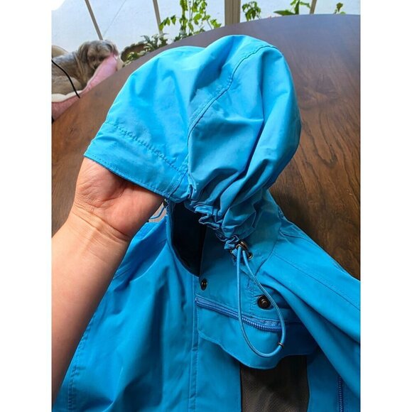 Lands End Women's Blue Zip Button Long Sleeve Stretch Waterproof Jacket Size xs - Picture 10 of 16